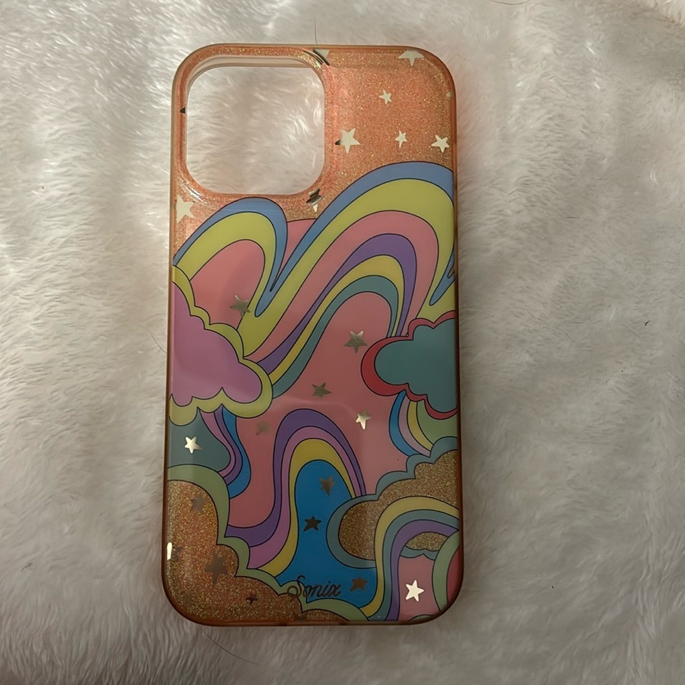 Sonix iphone 12 pro max pink sparkle cloud